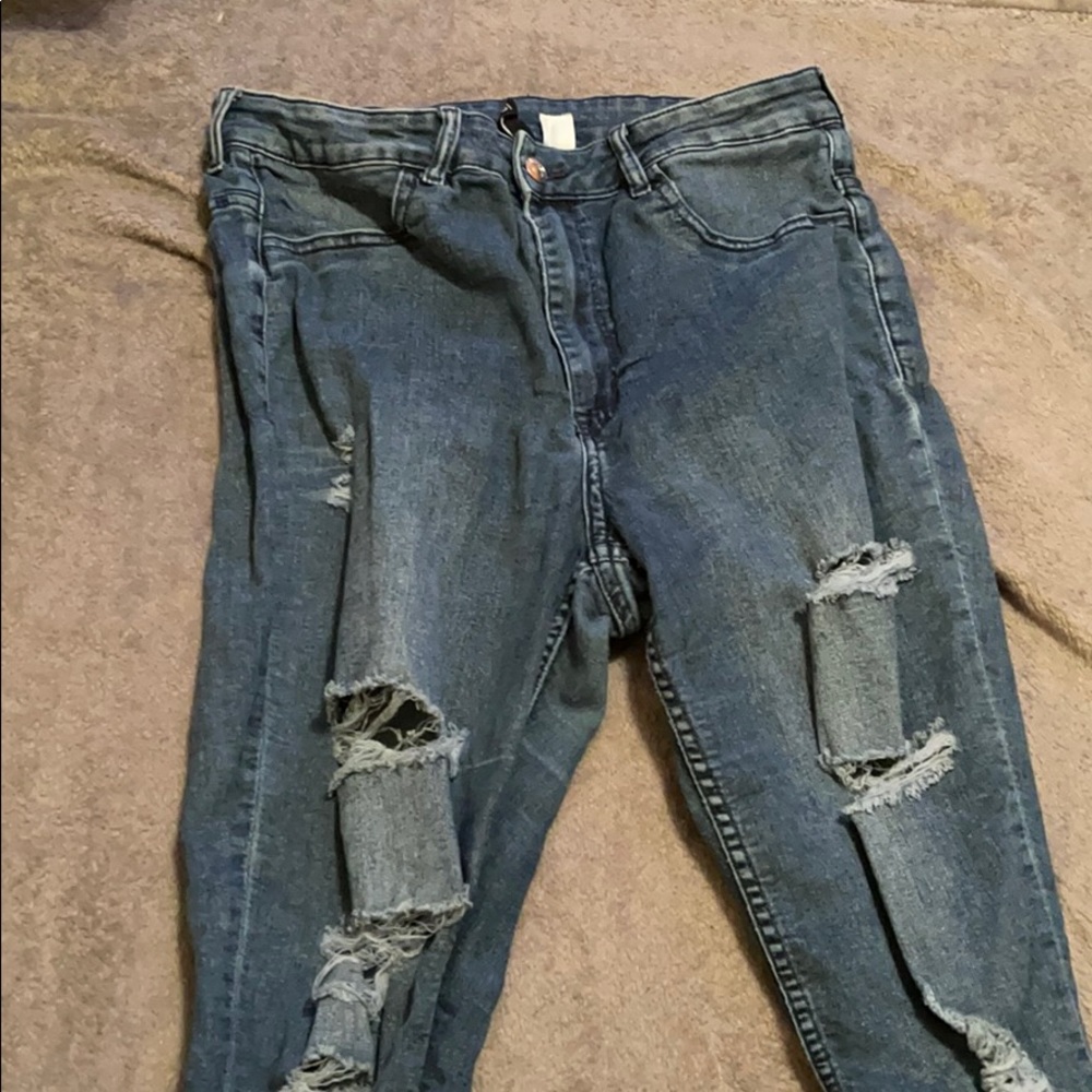 medium wash h&m jeans